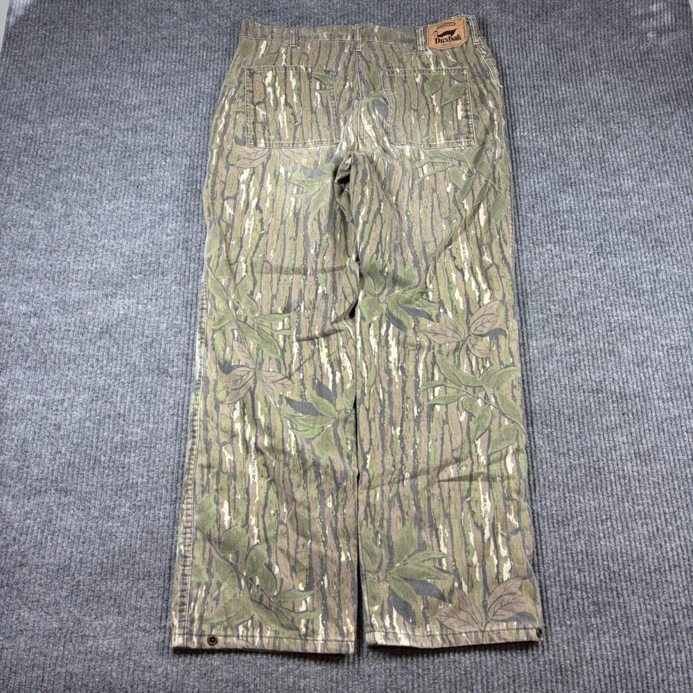 Duxbak Pants Men's 33x29  Realtree Camo Thinsulate Insulated Hunting Green Brown